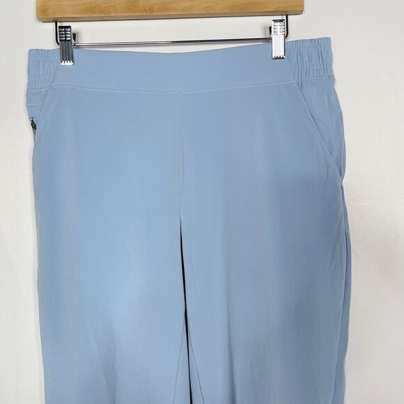 Athleta 10P Blue Brooklyn Lined Jogger Pants Woven Featherweight Stretch Pockets - Picture 3 of 15